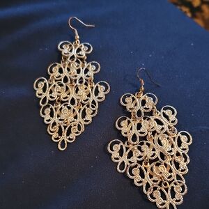 Elegant Sterling Silver Filigree Earrings Nwot Didnt Come With Tags
